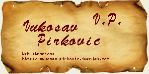 Vukosav Pirković vizit kartica